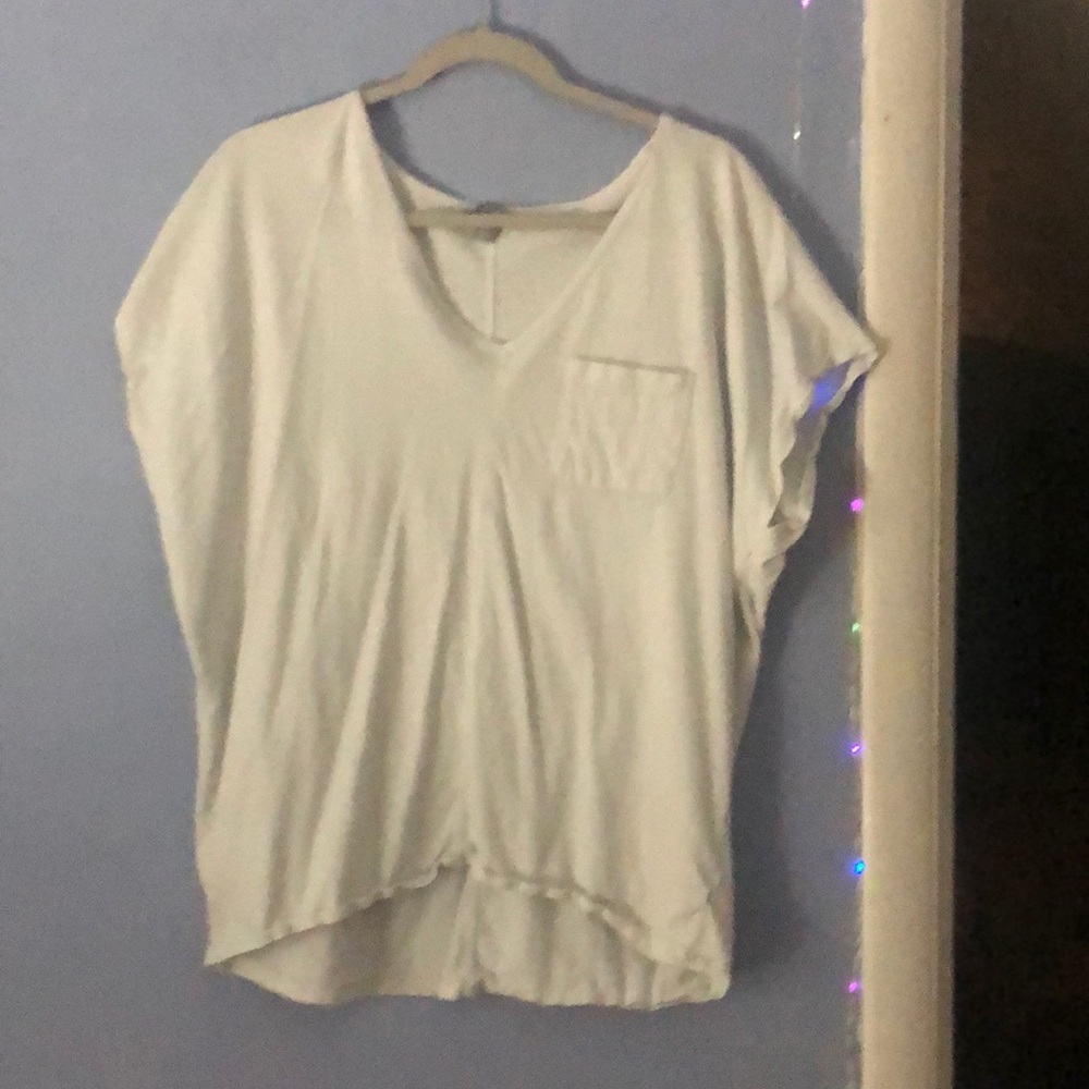 Plain white shirt with pocket